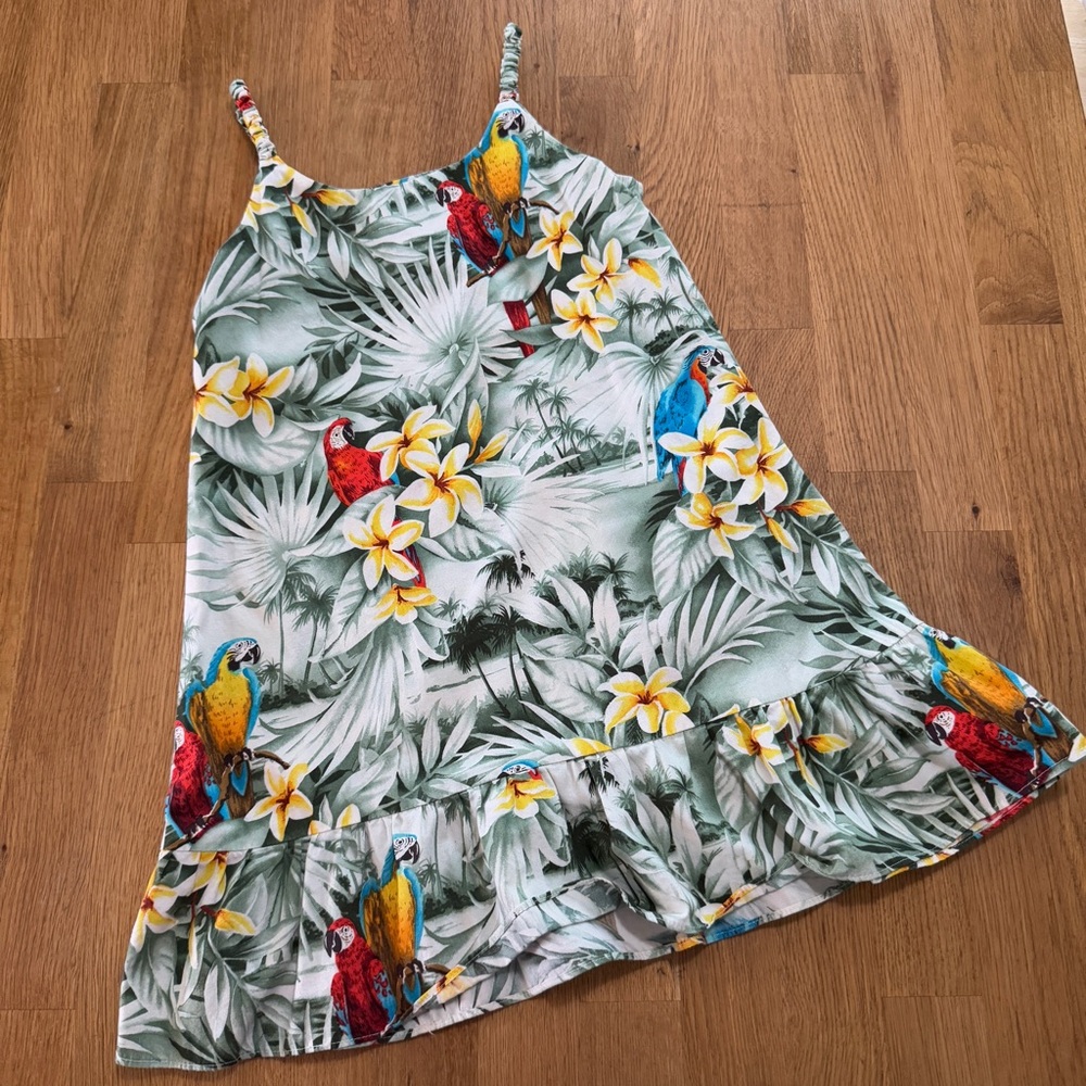 Hinalea 6 Sleeveless Ruffle Hem Hawaiian Dress USA Made